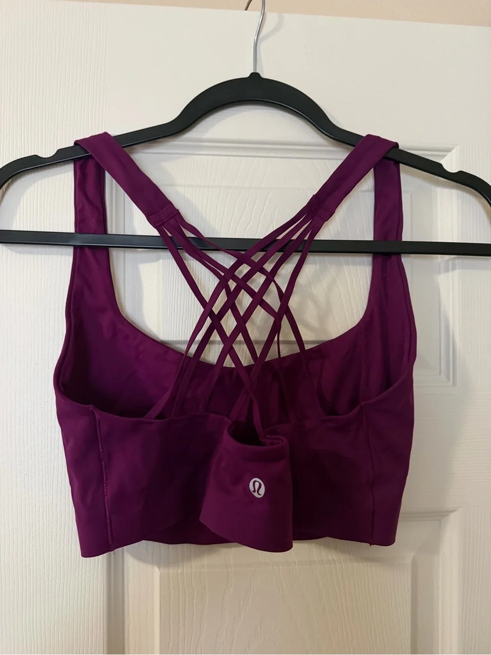 lululemon athletica Strappy Back Plunge Bralette - Plum